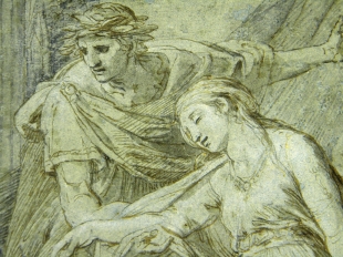 Zeichnung Franz�sische Klassik antike Szene Mischtechnik 17. Jhd
