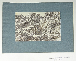Franz Innocenz Kobell Federzeichnung Landschaftszeichnung 1800