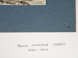 Franz Innocenz Kobell Federzeichnung Landschaftszeichnung 1800