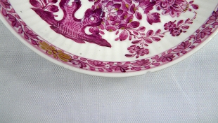 Tasse & Untertasse Meissener Porzellan mit Bl�ten Motiv 1815