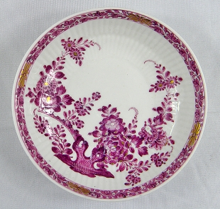 Tasse & Untertasse Meissener Porzellan mit Bl�ten Motiv 1815
