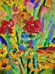 Saane S��milch Junigarten �l auf Leinwand 2006
