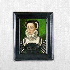 Portrait Catherine de' Medici oil painting French School 16. cen