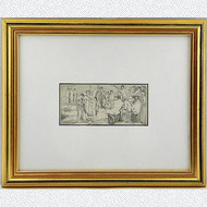 Max Klinger Radierung Psyches Empfang im Olymp Stroefer 1880