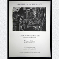 Ursula Mattheuer-Neust�dt & Werner St�tzer Plakat signiert 1975