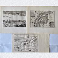 Gravelines Grevelingen 3 Kupferstiche Paris Beaulieu 1665 A.D.