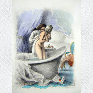 Paul-�mile B�cat Erotik Farbpochoir Le Doctorat Impromptu 1946