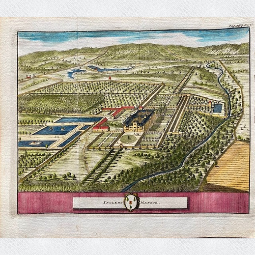 Ingleby Manor Kupferstich Ansicht James Beeverell 1727